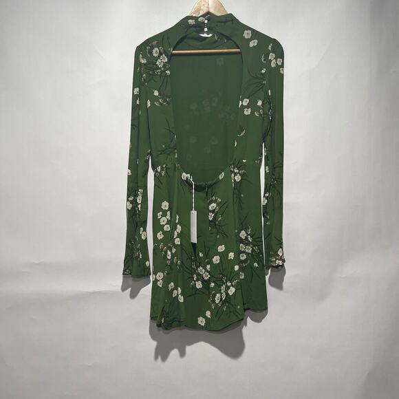 Reformation Womens Persis Floral Minidress Multicolor Size 8 NWT - Picture 6 of 8